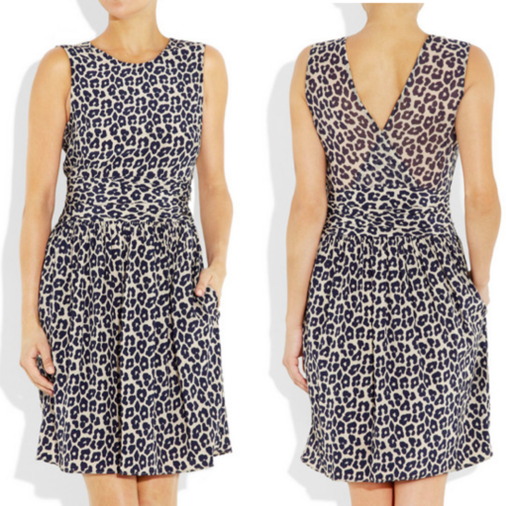 3.1 Phillip Lim Animal Print Silk Dress